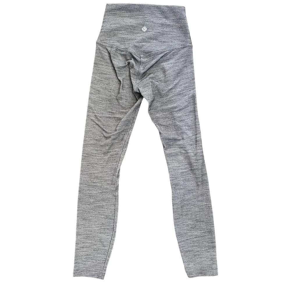 Lululemon Womens Align Nulu Leggings Pants Run LW5CFGS‎ Gray Jacquard Size 2 XS